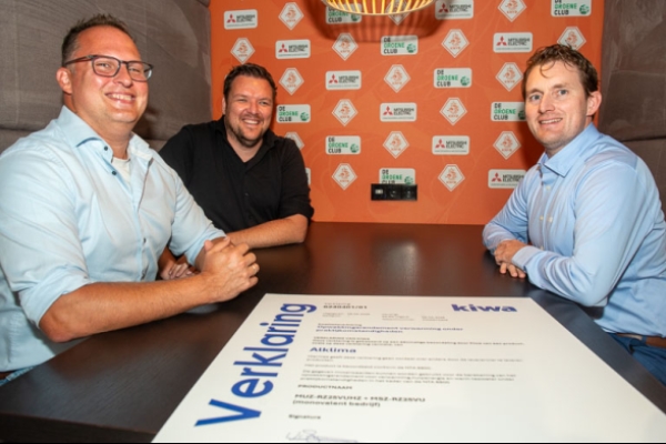 Eerste kwaliteitsverklaring voor lucht/lucht-warmtepomp symbolisch overhandigd bij Alklima 
