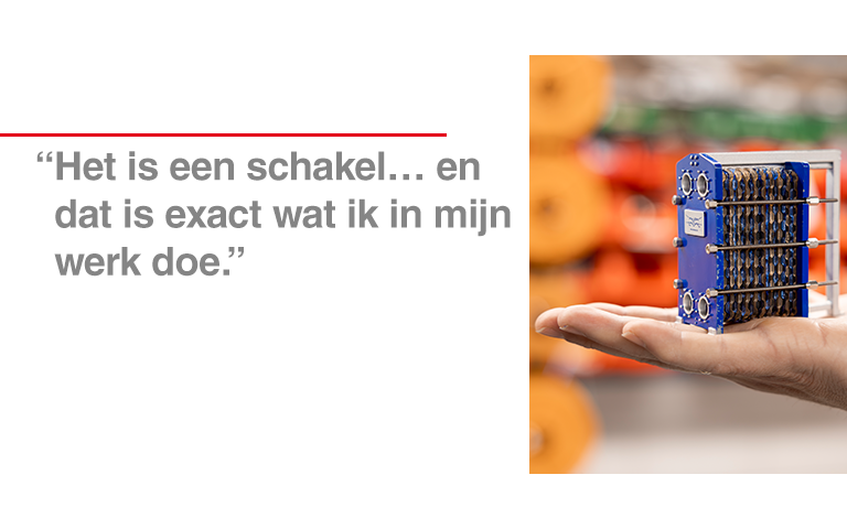Het is een schakel... en dat is exact wat ik in mijn werk doe.