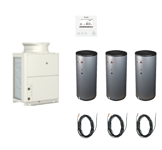 Warmtepomp (lucht/water) monobloc uitvoering