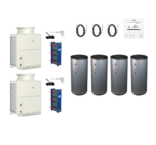 Warmtepomp (lucht/water) monobloc uitvoering