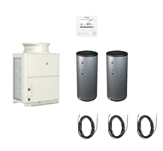 Warmtepomp (lucht/water) monobloc uitvoering