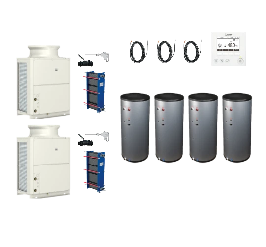 Warmtepomp (lucht/water) monobloc uitvoering