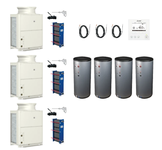 Warmtepomp (lucht/water) monobloc uitvoering